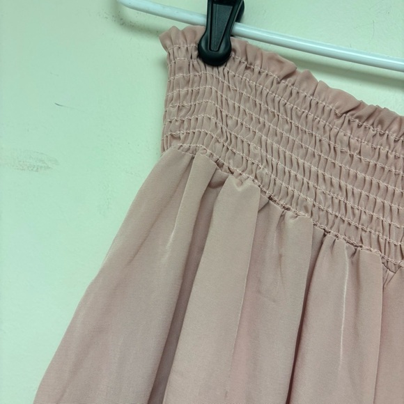 BucketList Smocked Waist Diagonal Hem Pants - Picture 3 of 11